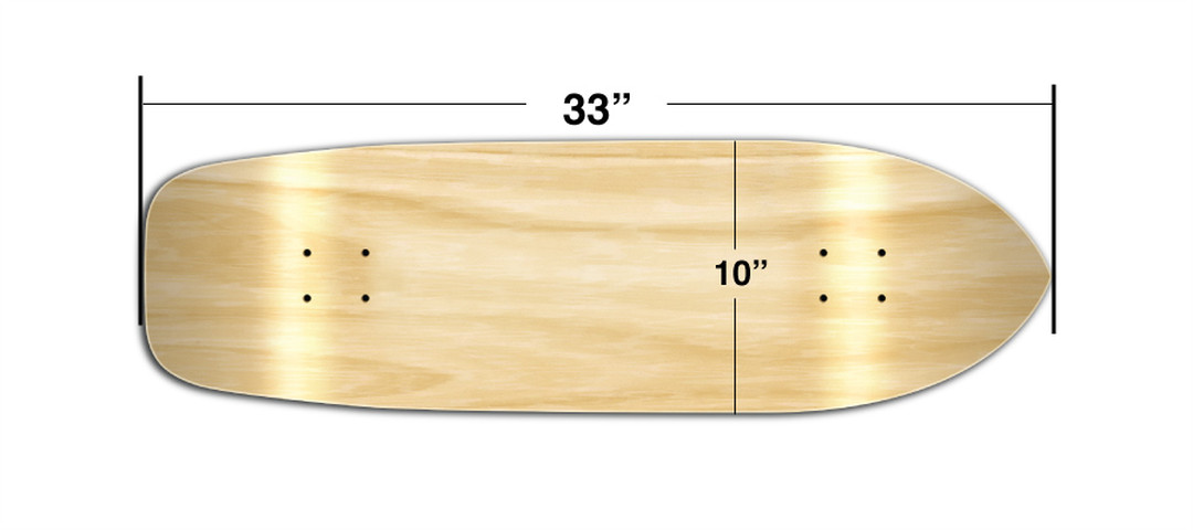 Skateboard Size Chart - Yocaher Skateboards